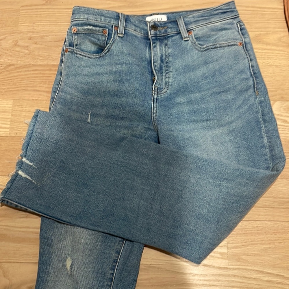 Pistola Lennon dressed cropped jeans in Zuma